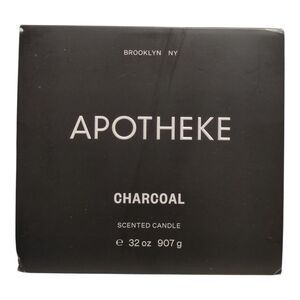 Apotheke 3-Wick Premium Soy-Wax Blend Scented Candle, 32oz - Charcoal